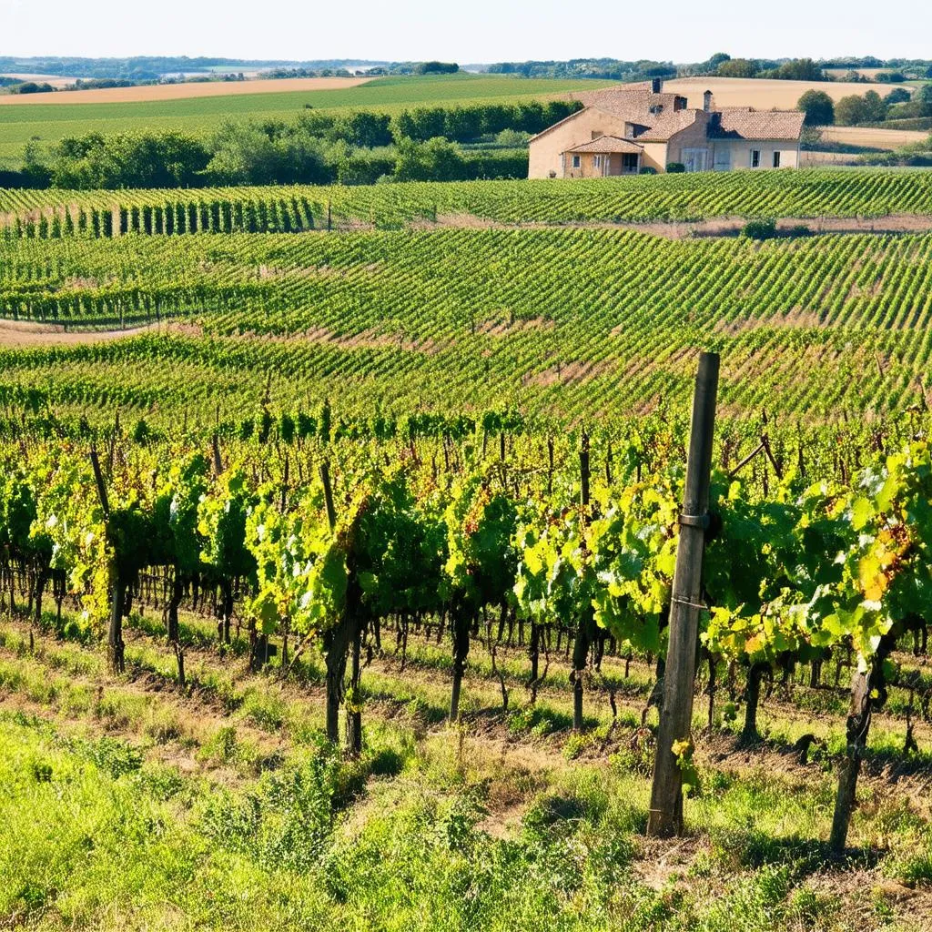 Vineyard in the French Countryside