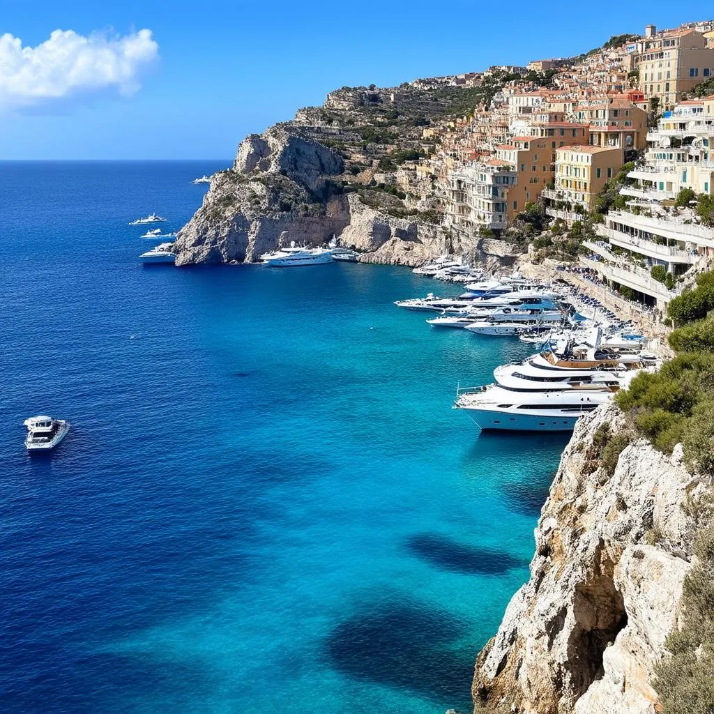 French Riviera Coastline