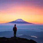 Sunrise over Mount Fuji