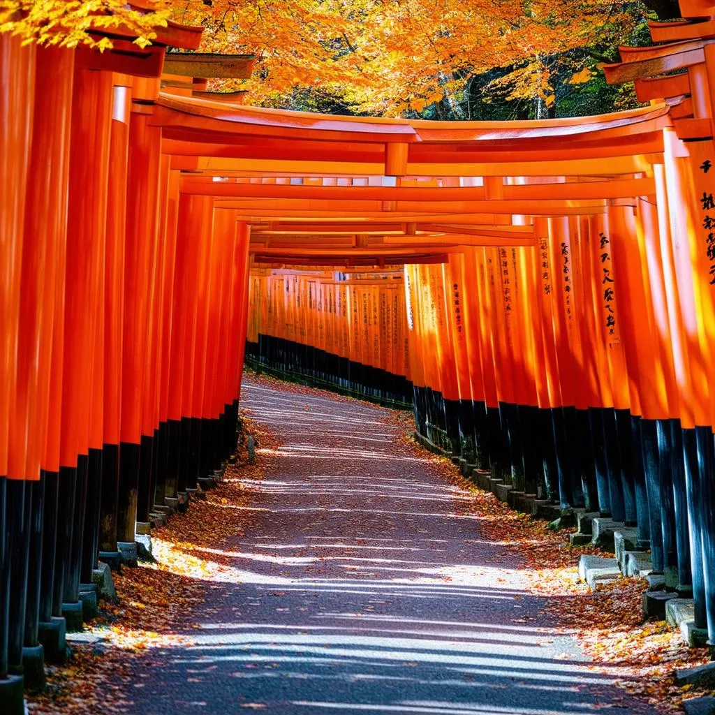 Fushimi Inari Shrine in Autumn