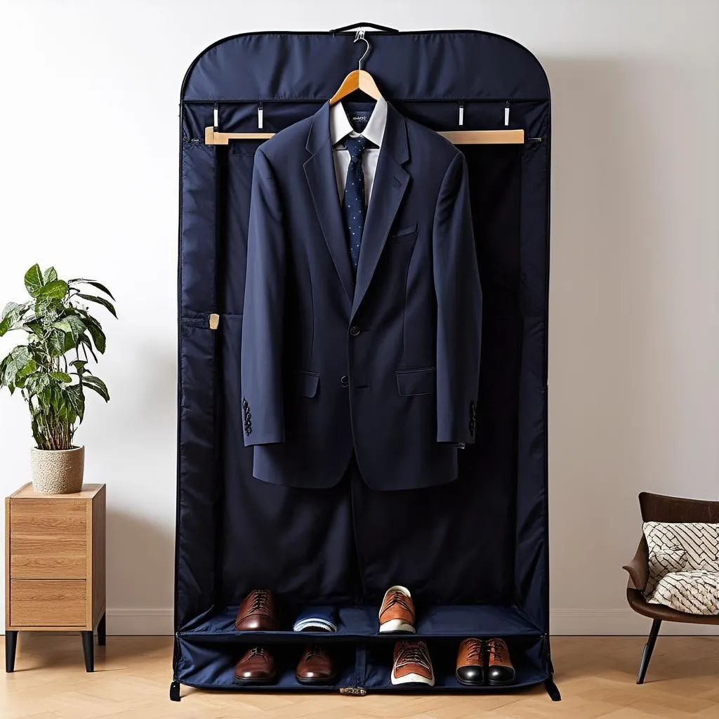 Suit in Garment Bag