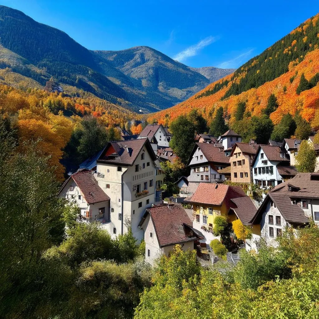 German Alps during Autumn