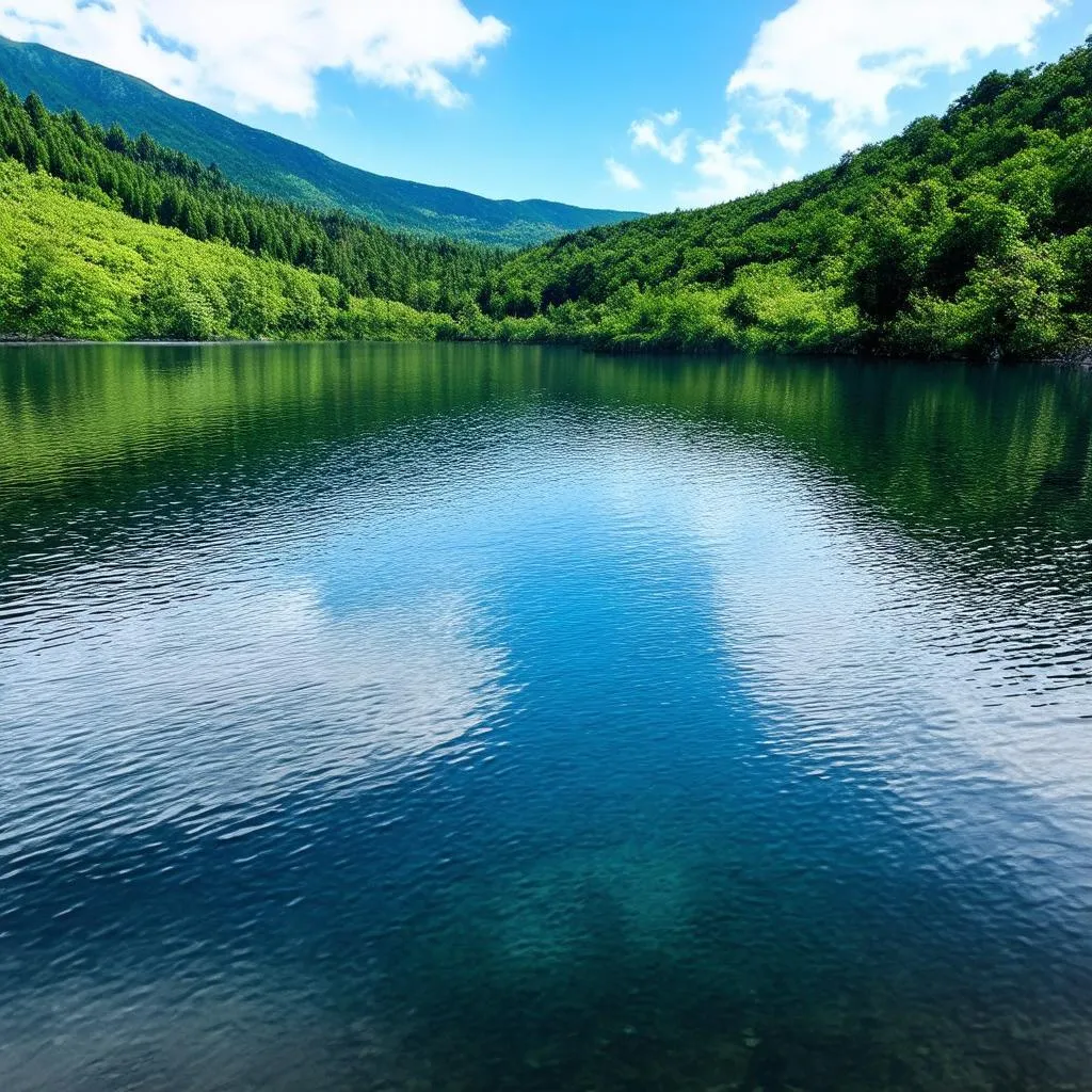 Lake in the Golden Forest