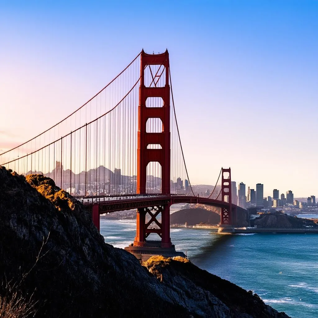 Golden Gate Bridge at Sunset