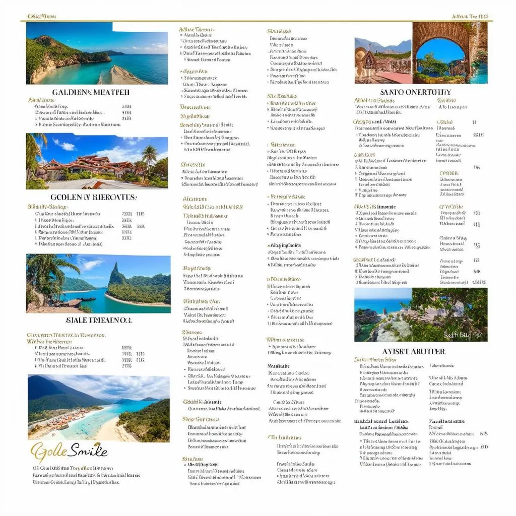 golden smile travel itinerary