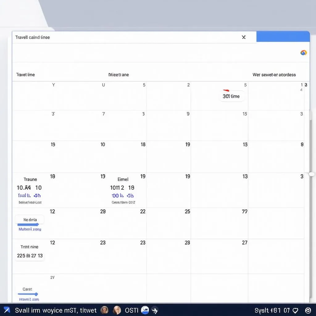 Google Calendar Travel Time