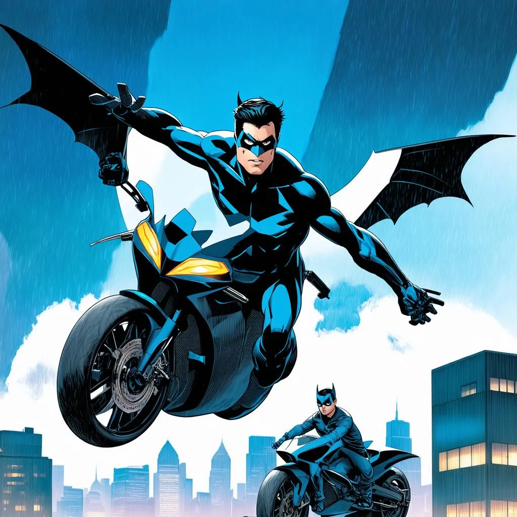 Nightwing Gliding