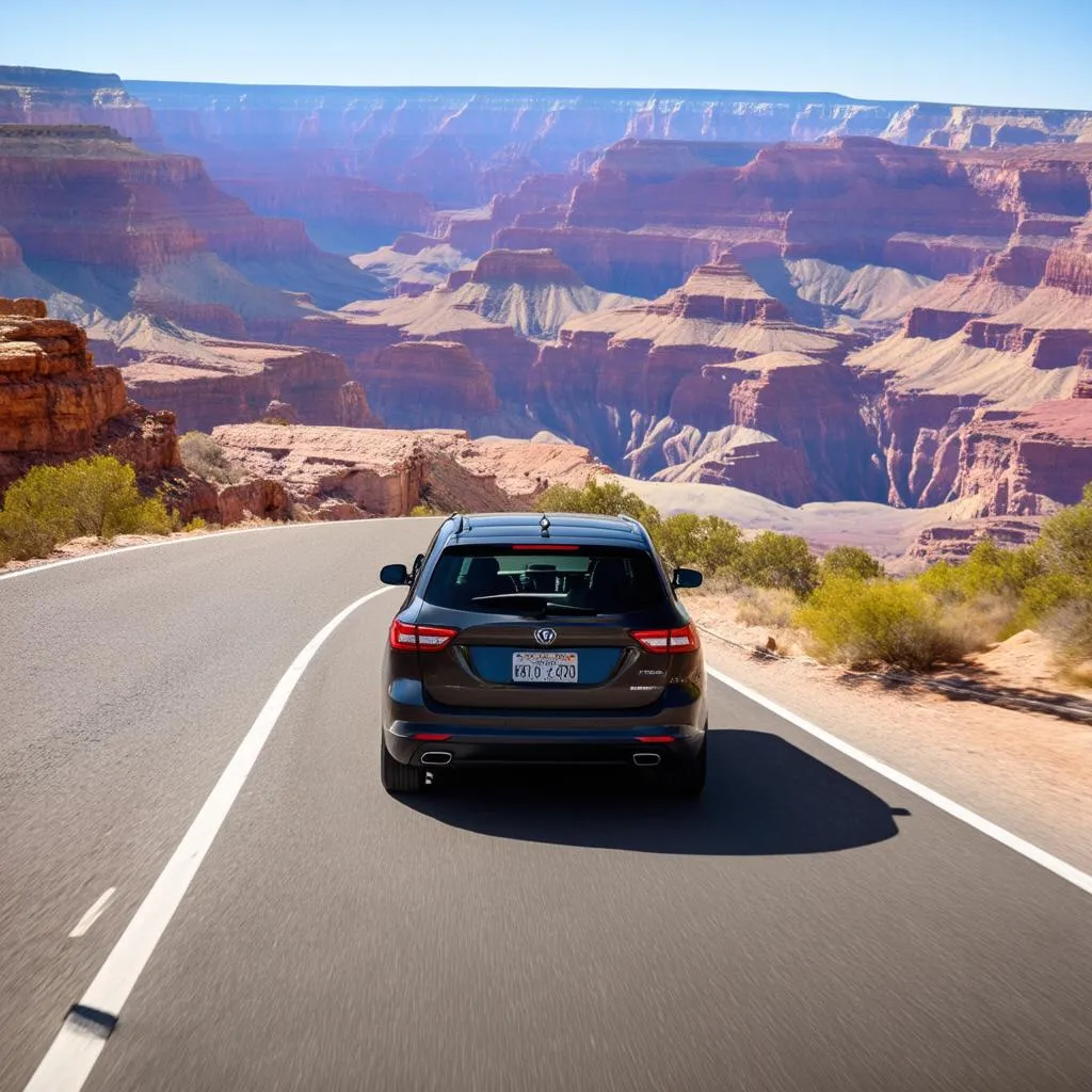 A scenic road trip through the Grand Canyon