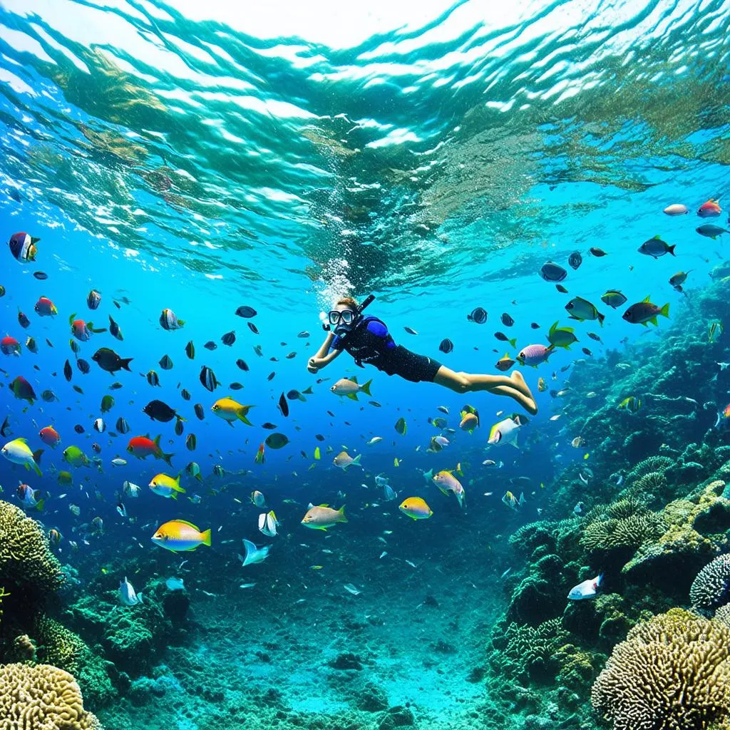 Snorkeling in the Great Barrier Reef