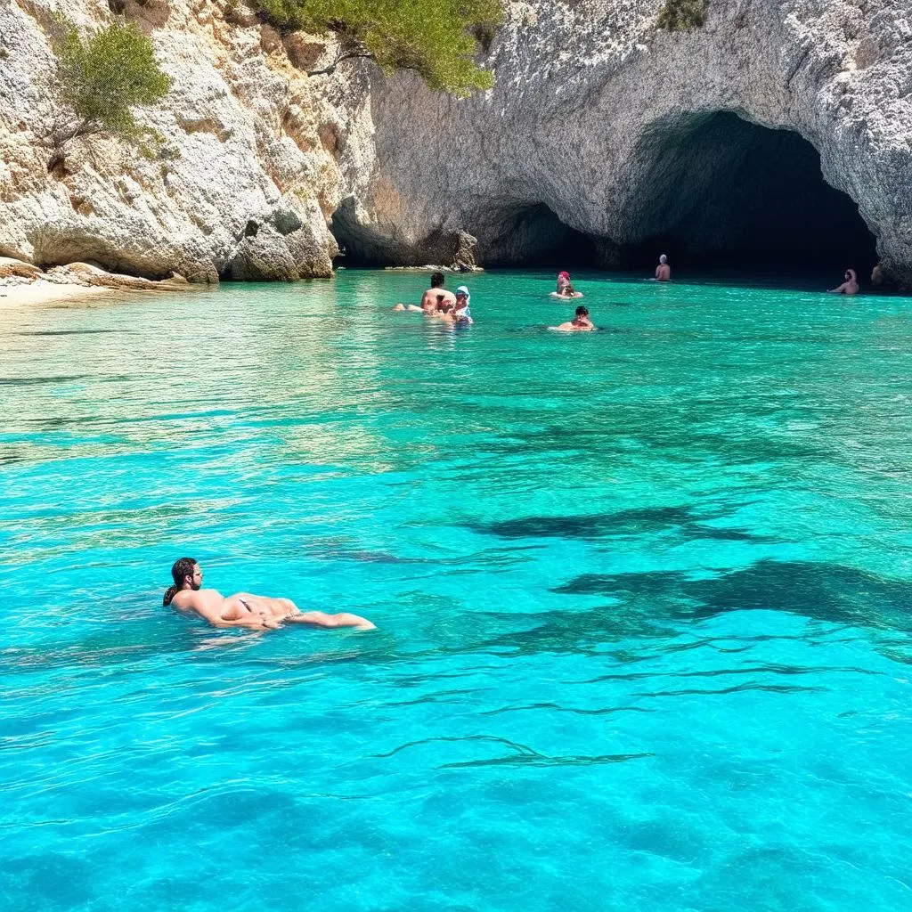 Greek island beach