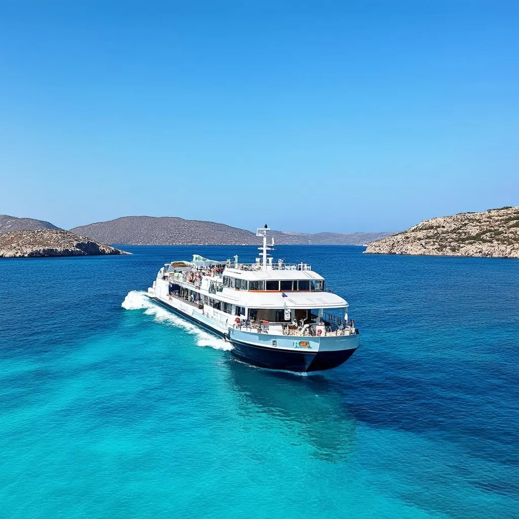 Ferry in the Greek Islands