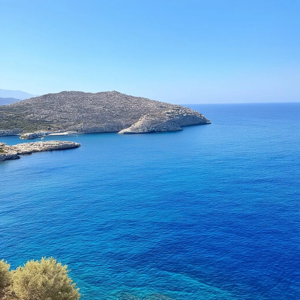 Beautiful and tranquil scenery of Greek Islands perfect for a relaxing vacation