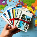 Collection of travel greeting cards