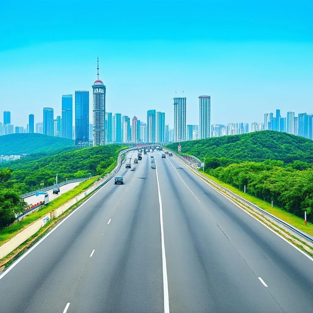 Highway leading to Guangzhou