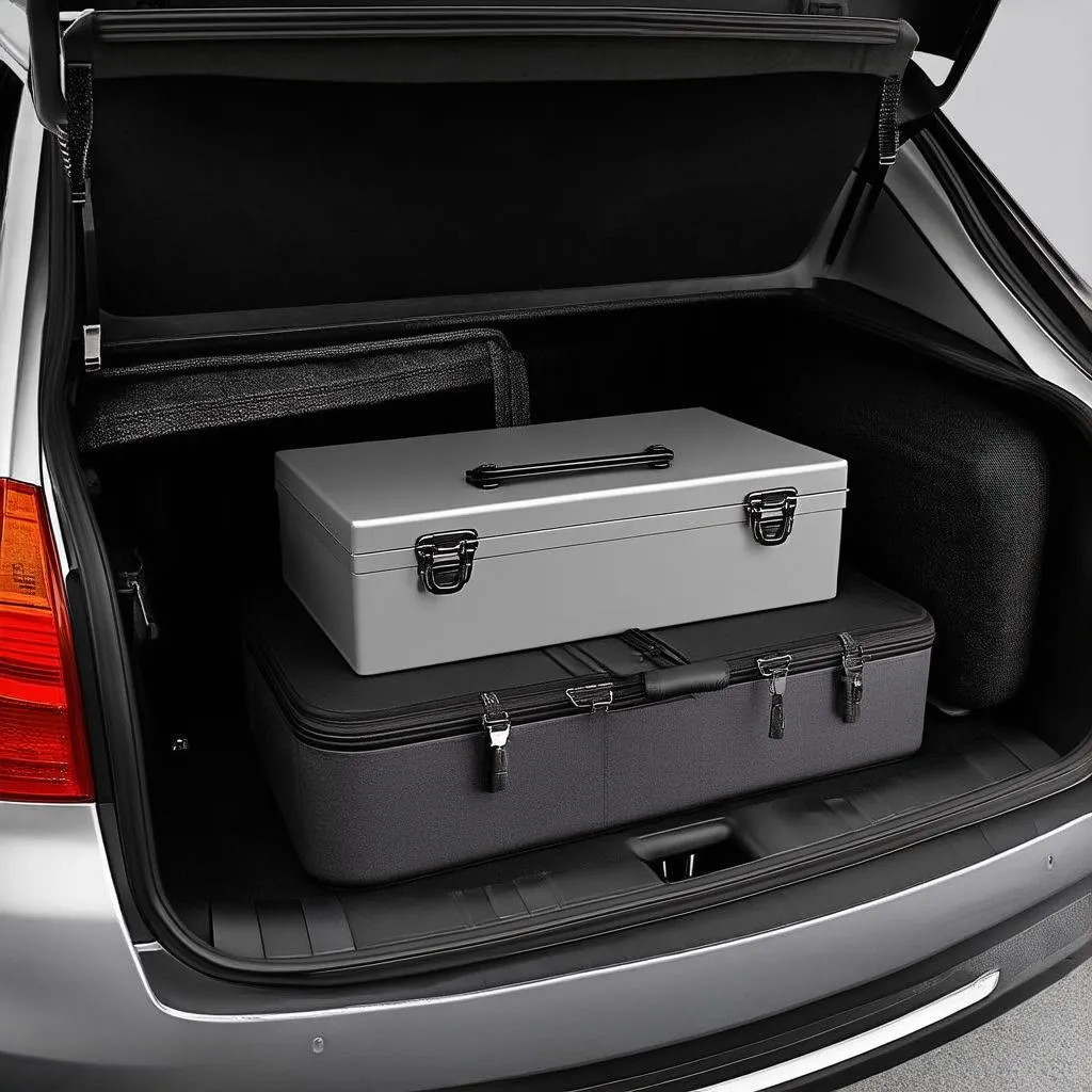 Gun safe in car trunk