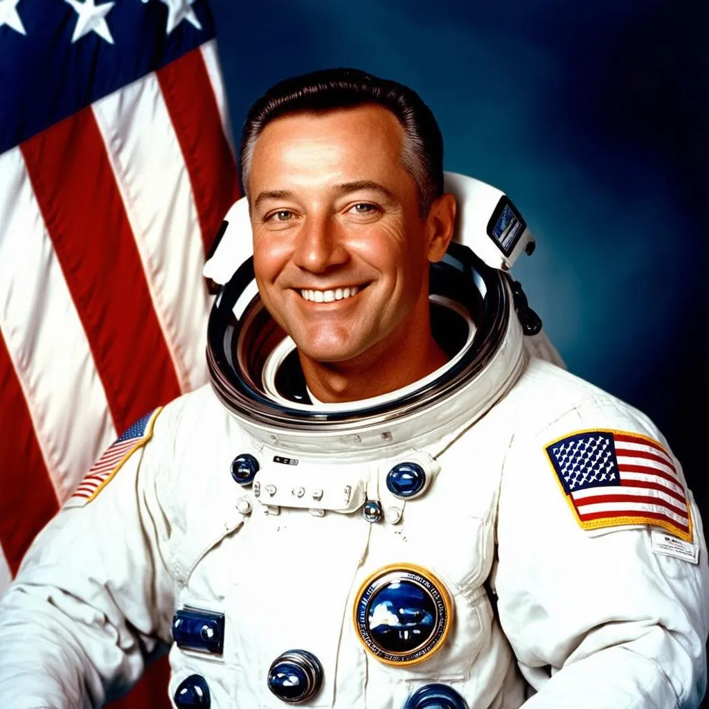 Gus Grissom in his spacesuit