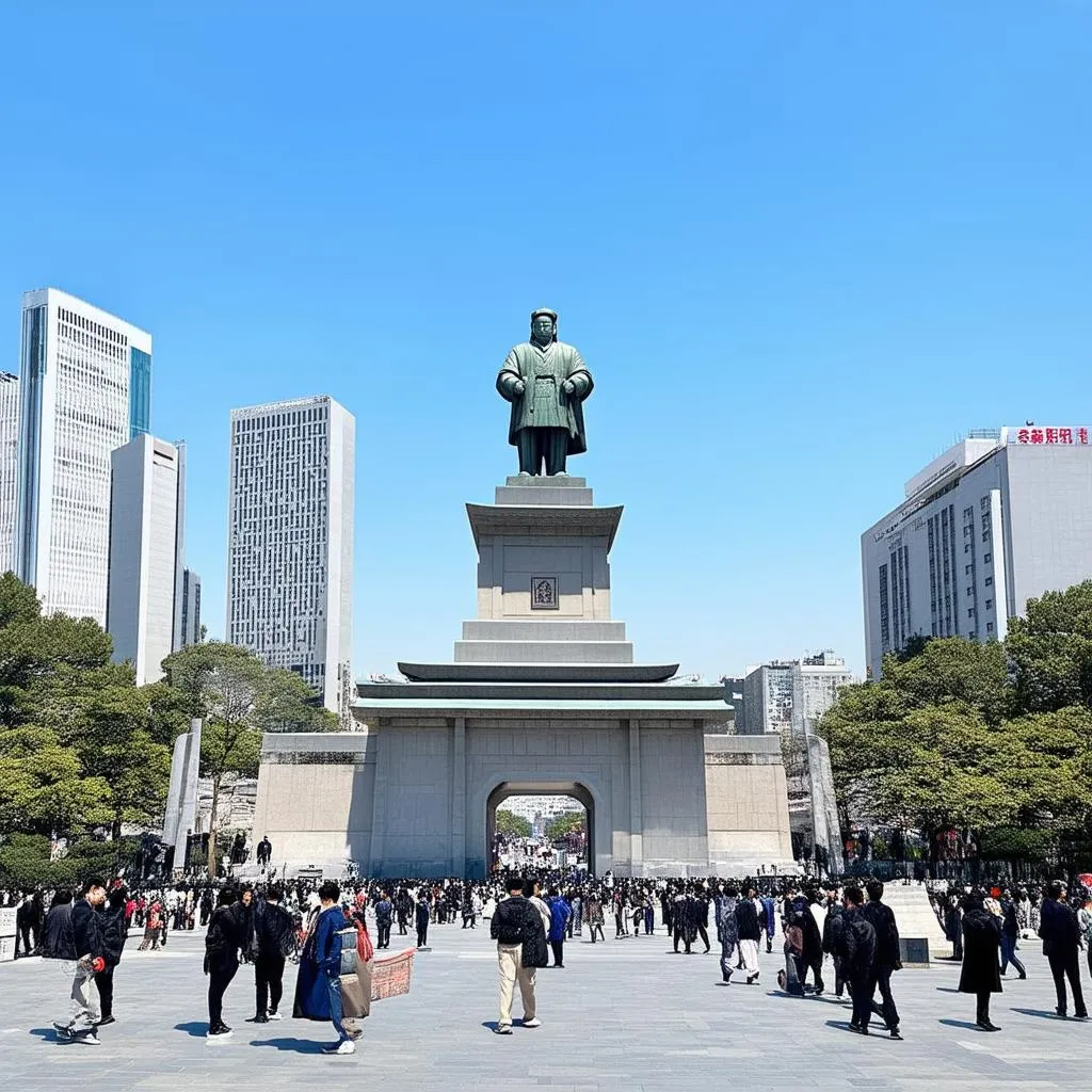 Gwanghwamun Square in Seoul