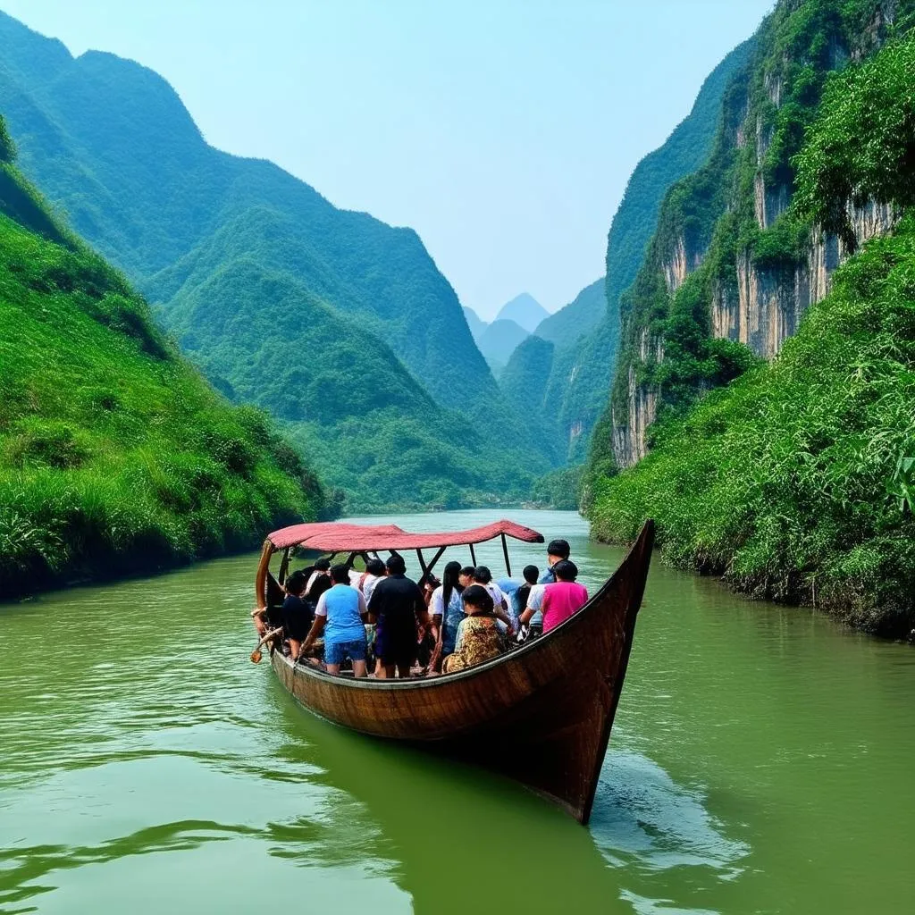 Ha Giang Boat Tour on River