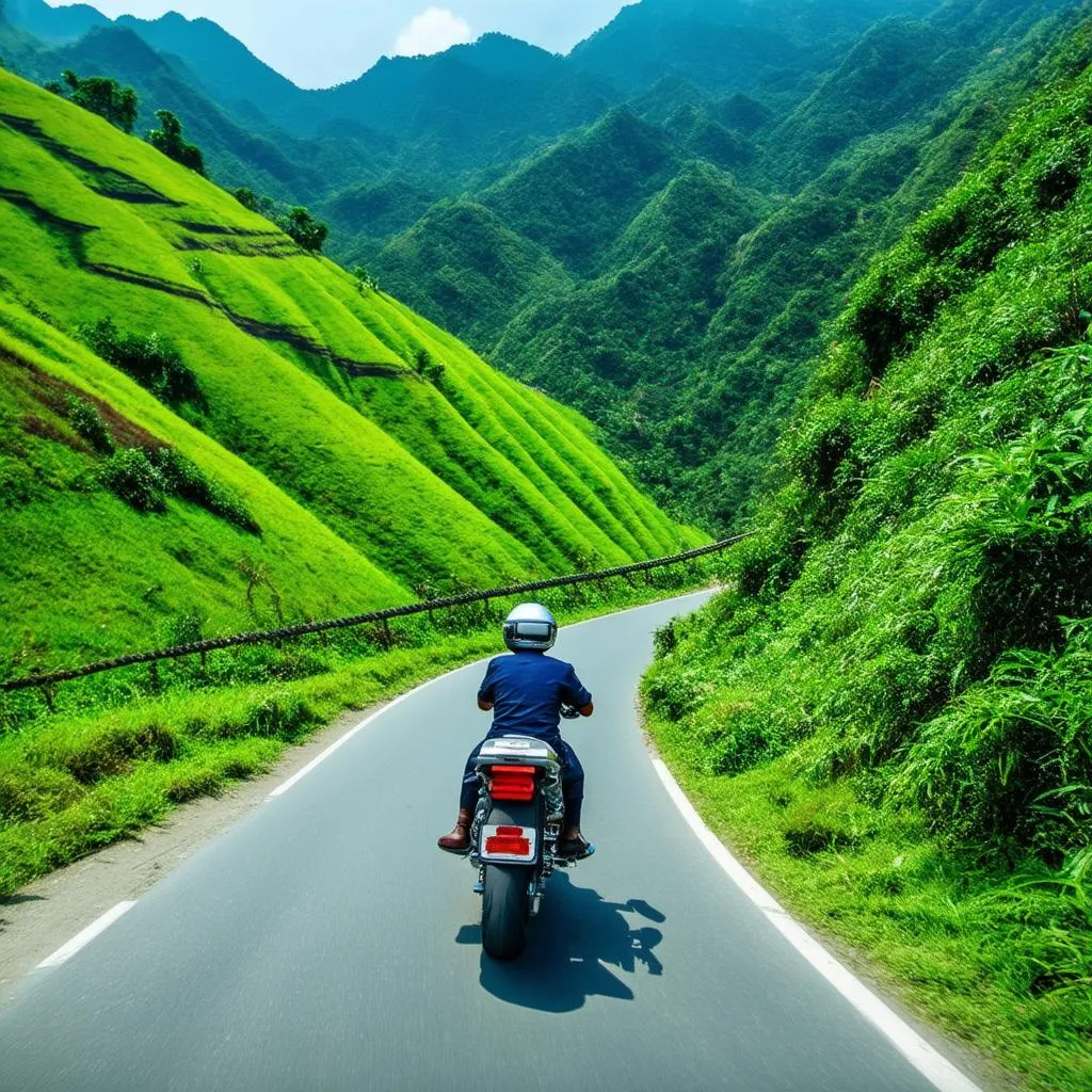 Motorbike on the Ha Giang Loop