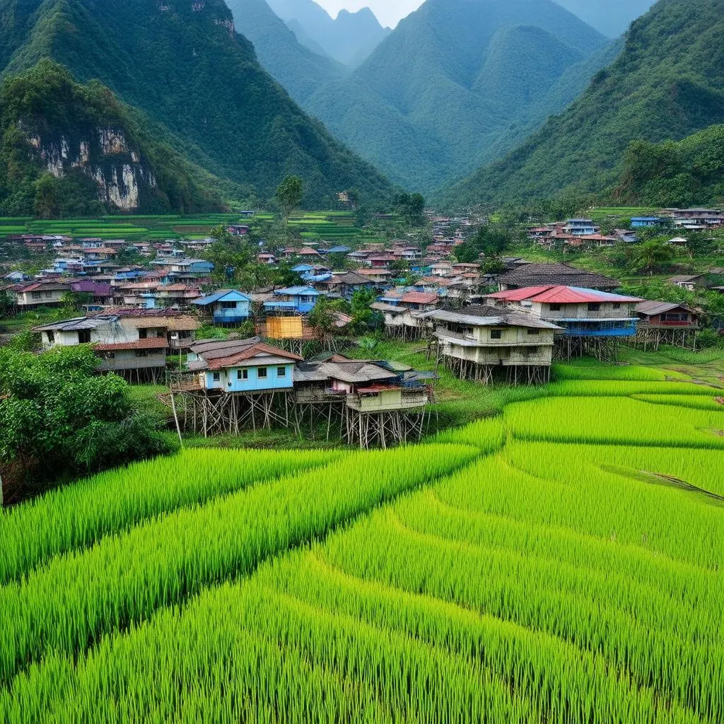 Traditional village in Ha Giang