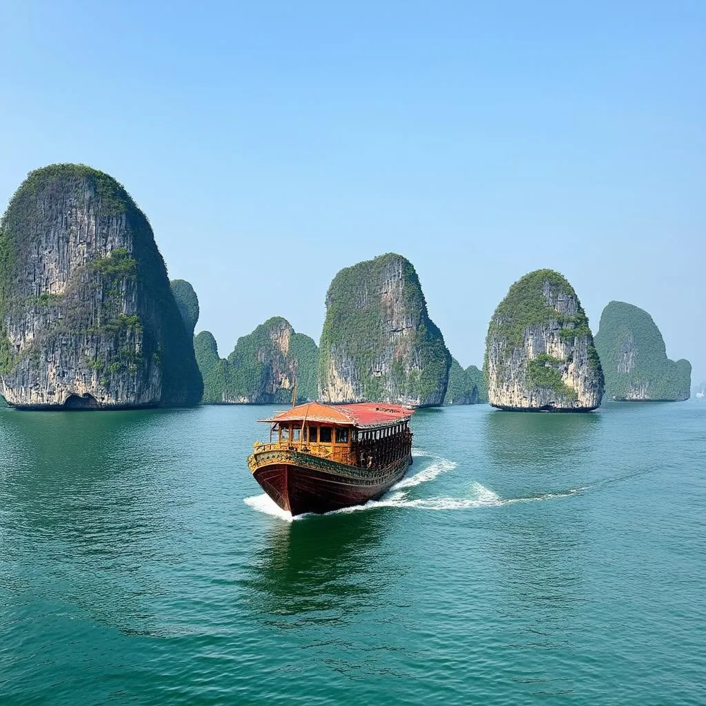 Cruising in Ha Long Bay