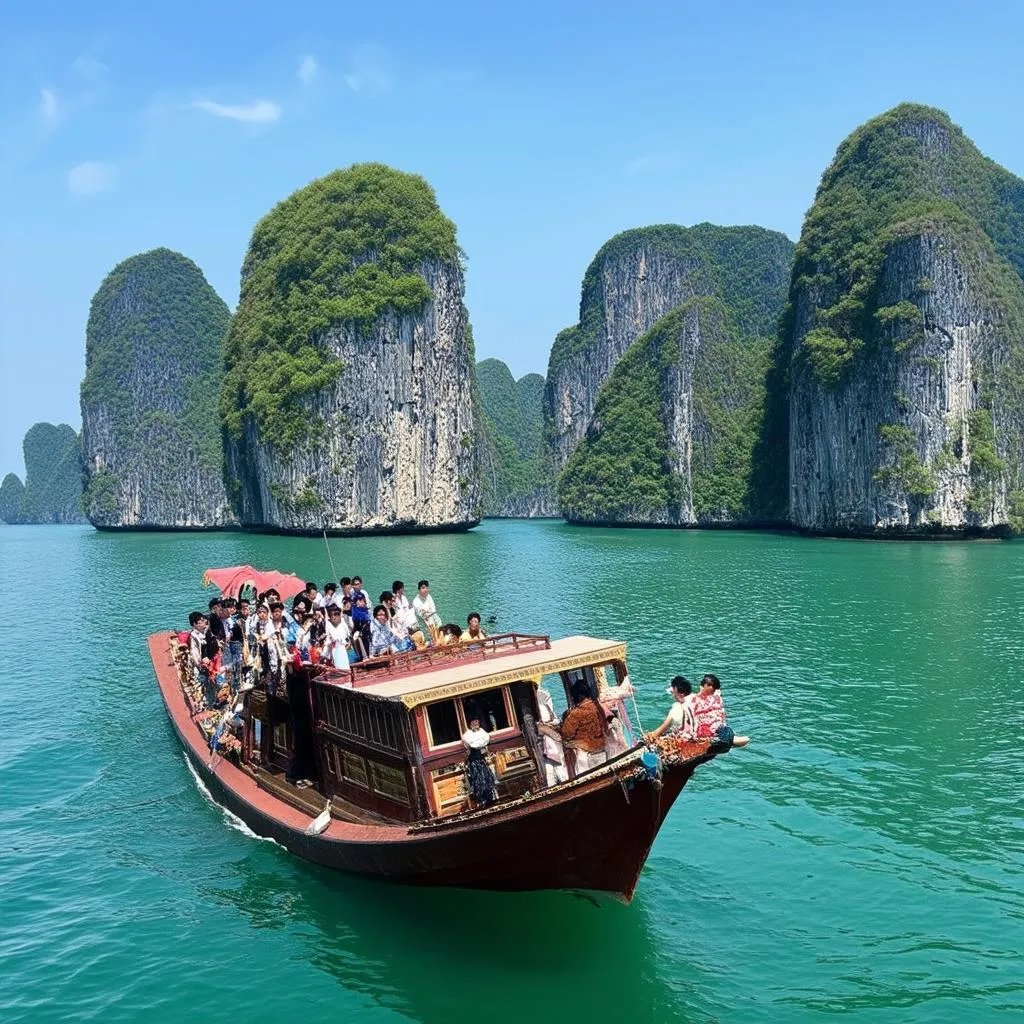 scenic cruise ha long bay vietnam