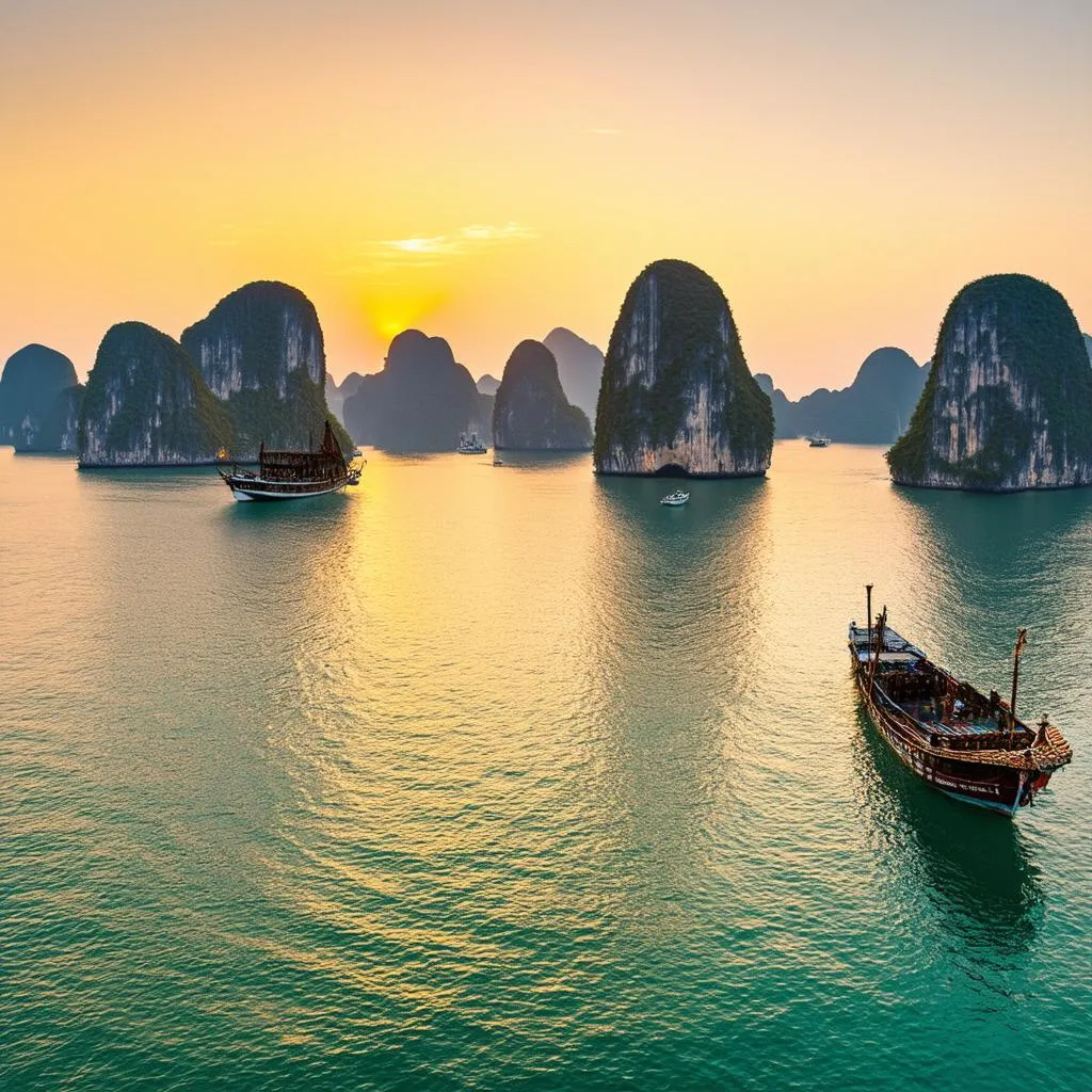 Ha Long Bay Sunset