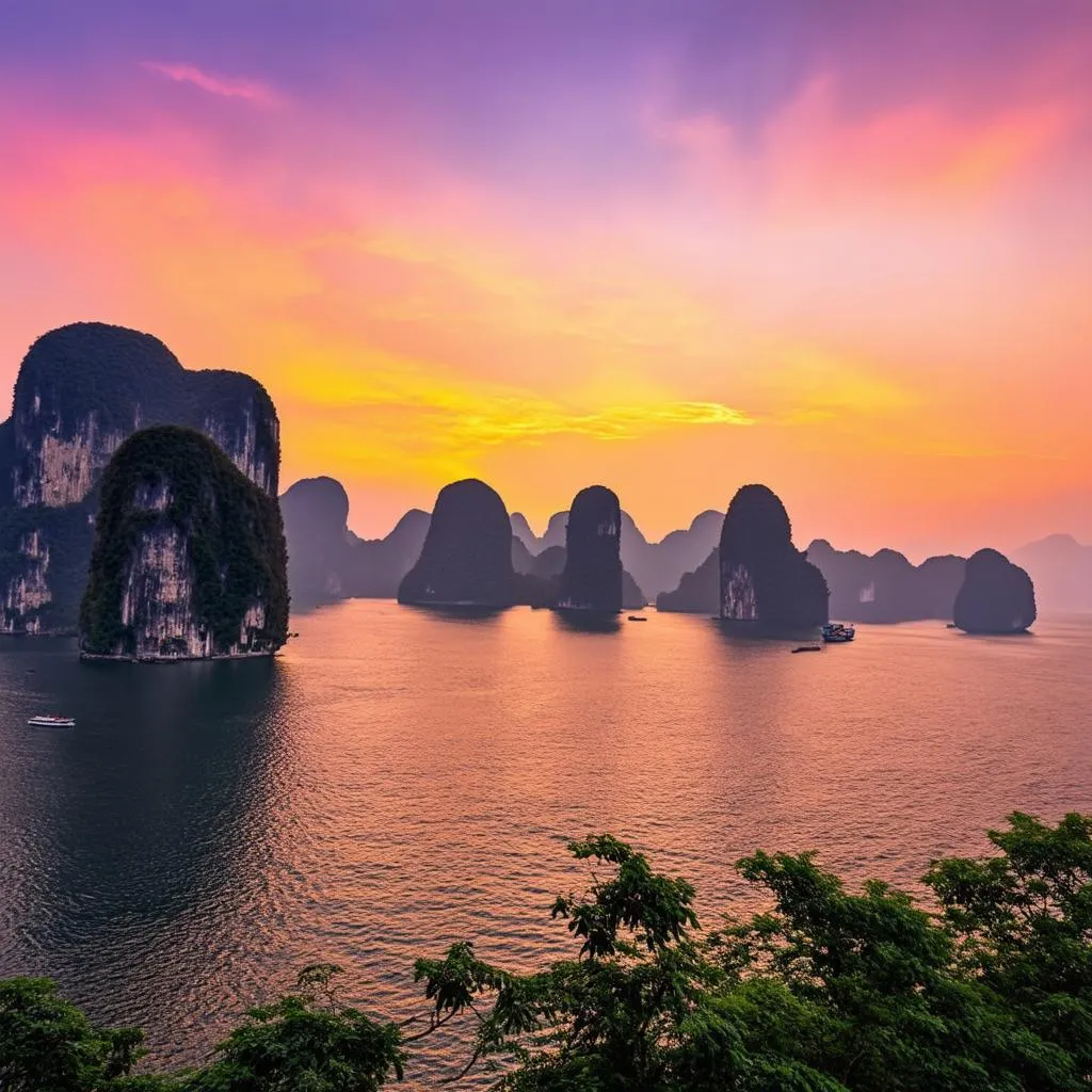 Ha Long Bay Sunset