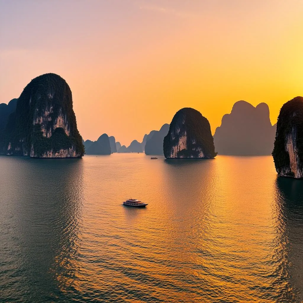 Ha Long Bay Sunset