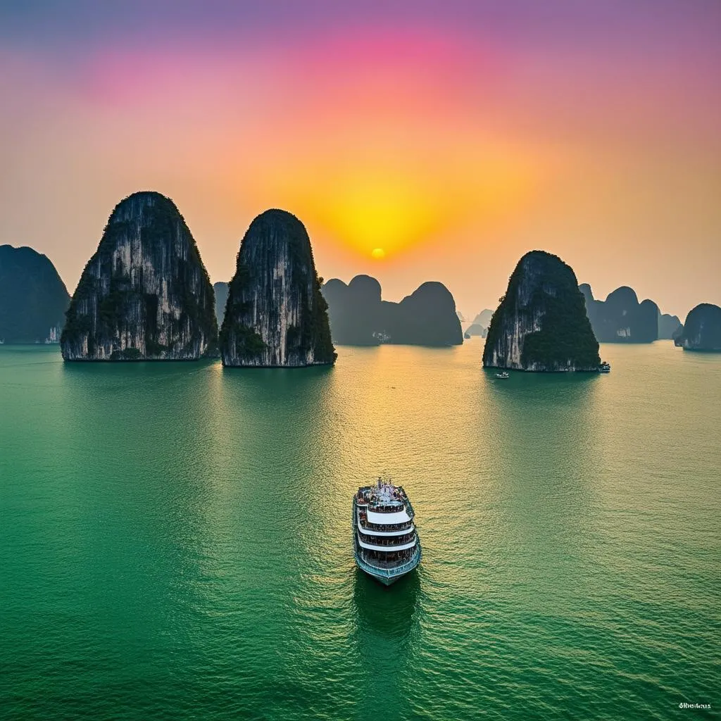 Ha Long Bay Sunset