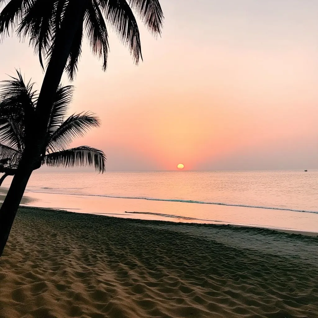 Ha Tien Beach Sunset