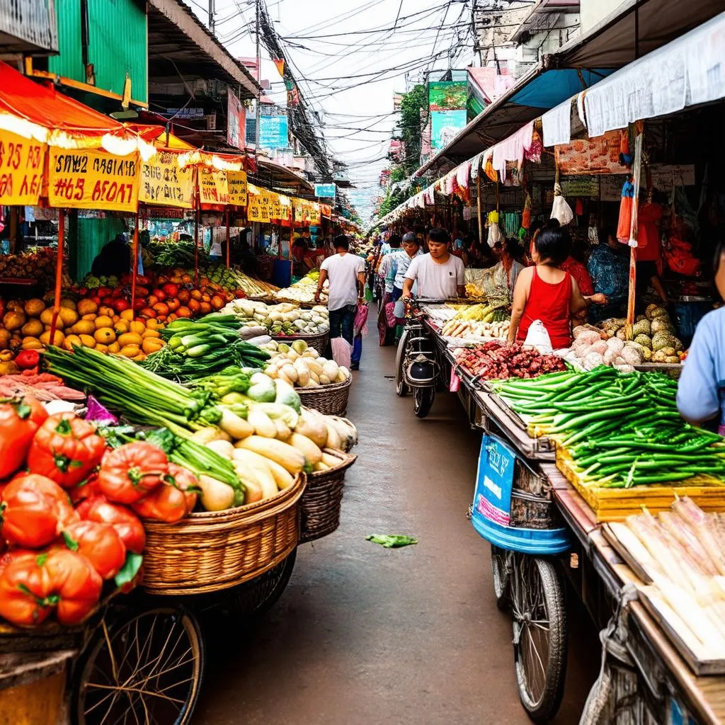  bustling Vietnamese market