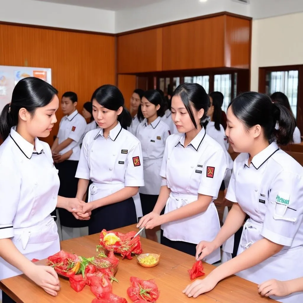 Students at Hanoi College