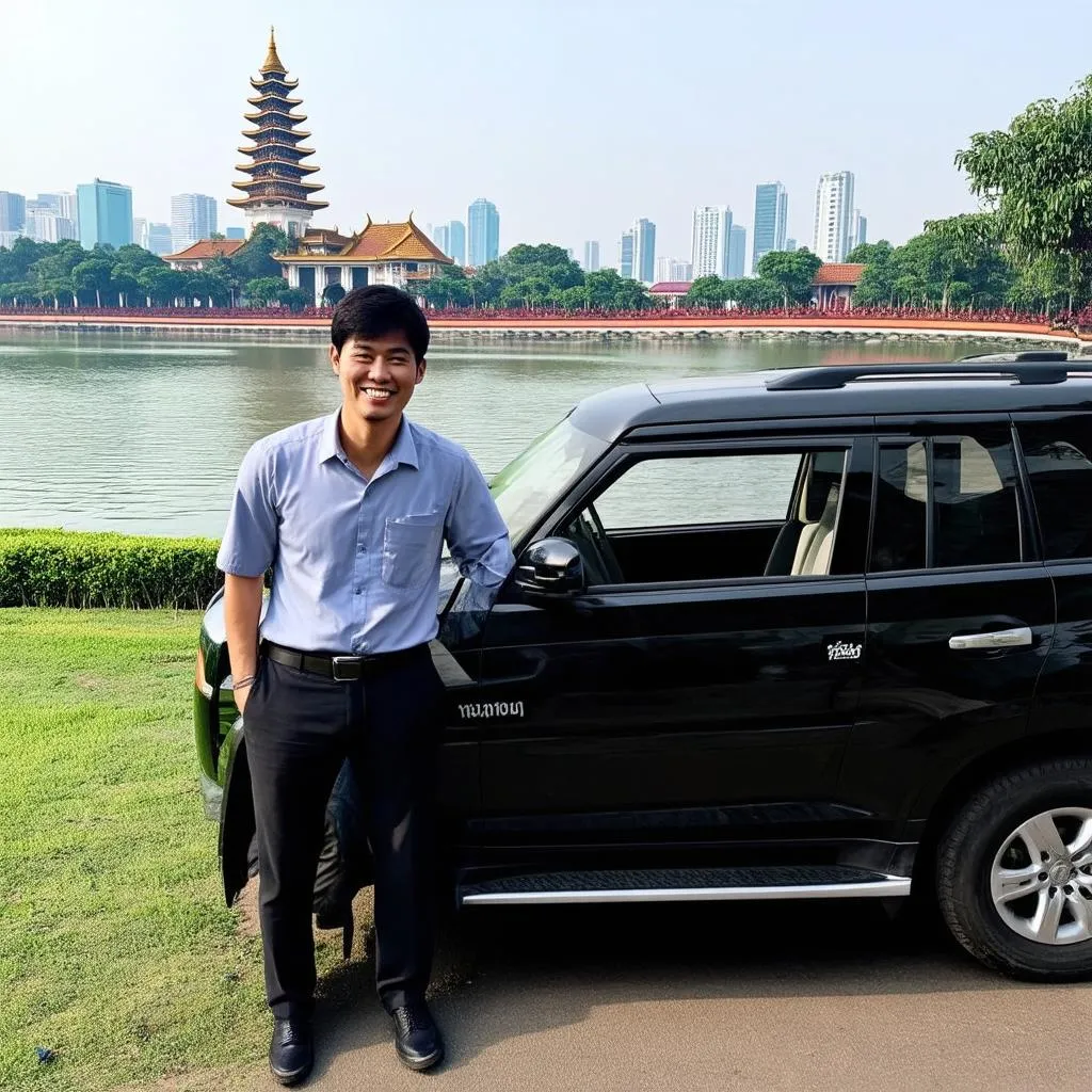 Hanoi Driver at Hoan Kiem Lake