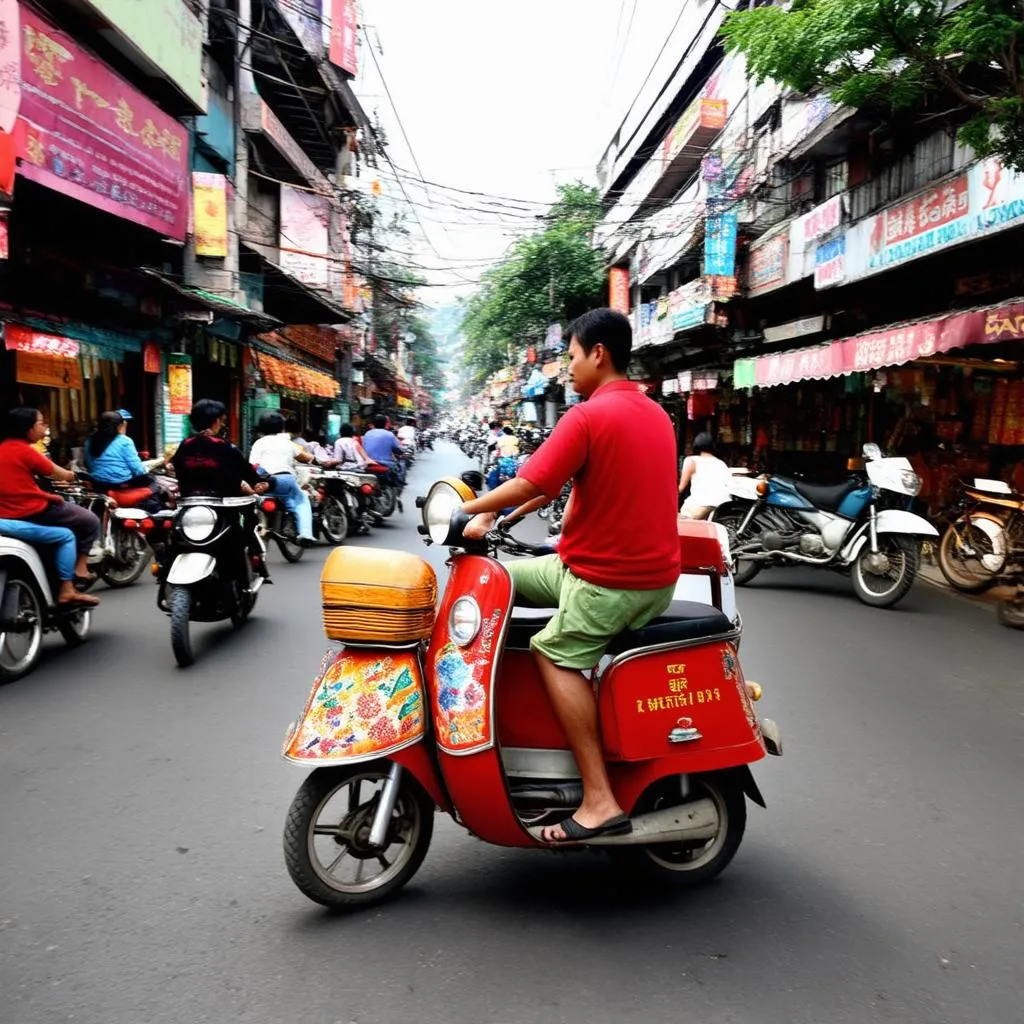 Hanoi Driver in the Old Quarter