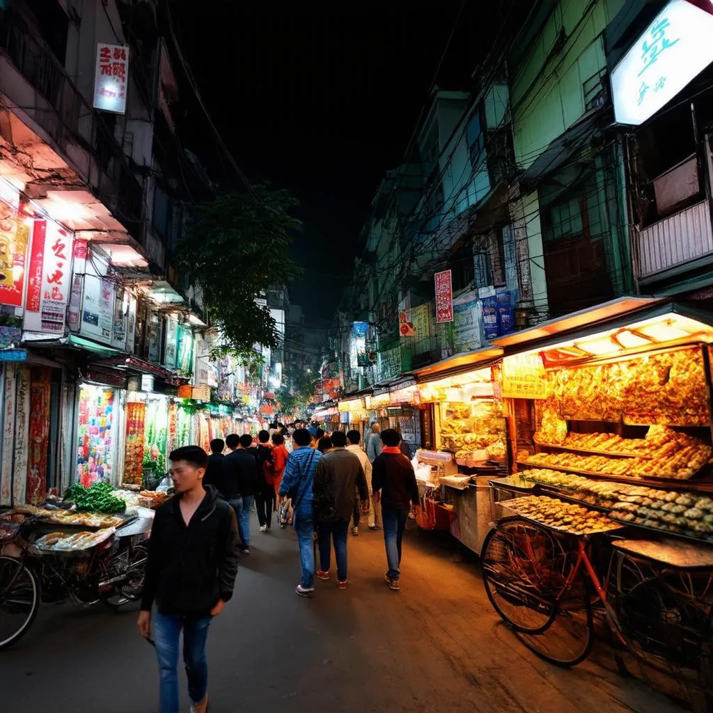 Hanoi Old Quarter at Night