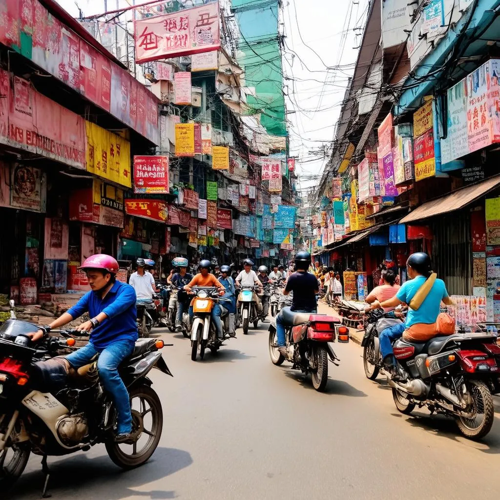 Hanoi Old Quarter Street Scene