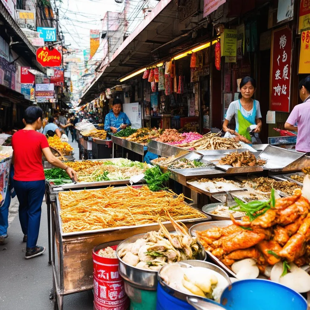 Delicious Street Food in Hanoi Old Quarter