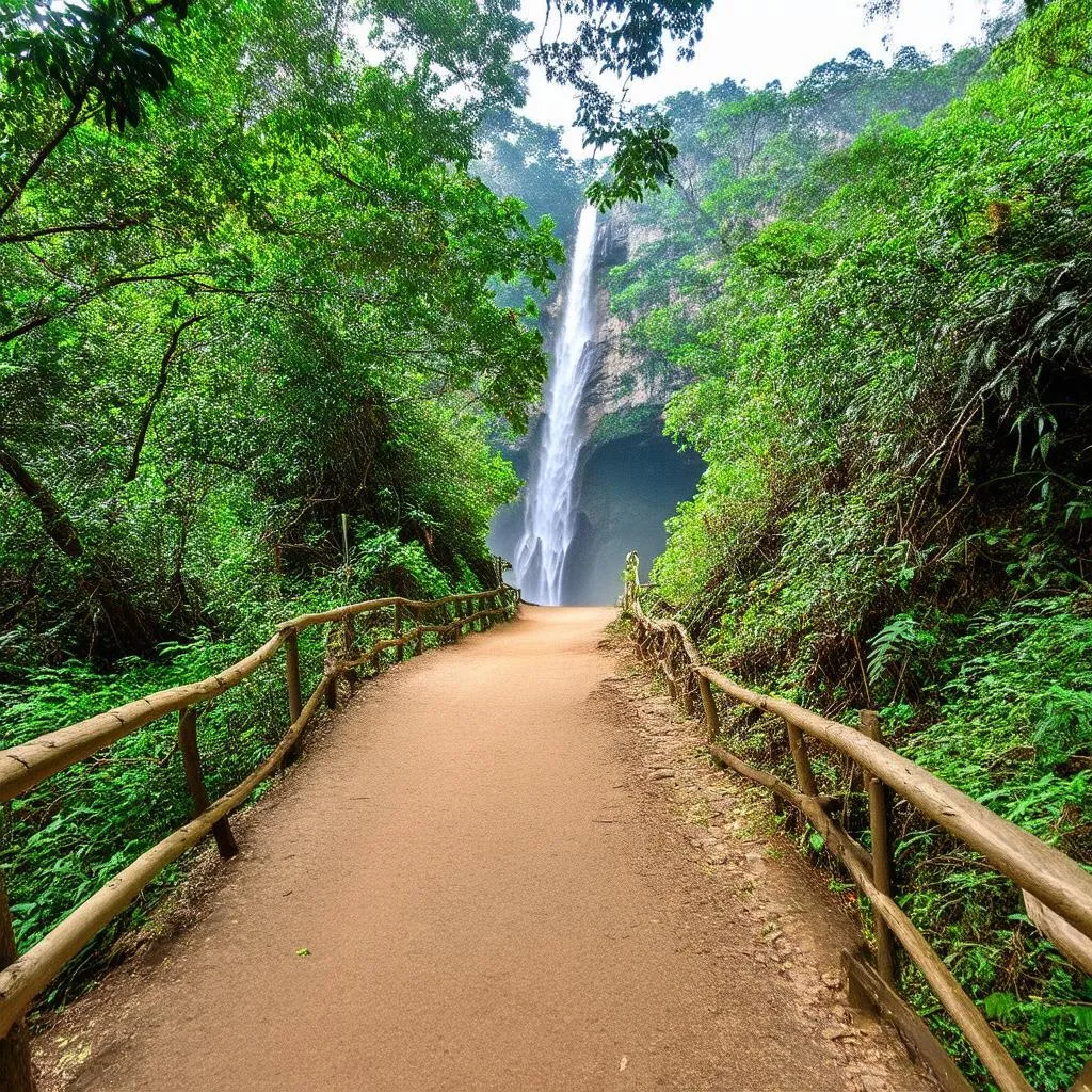 Hiking trail near Suoi Mo