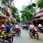 Bustling streets of Ho Chi Minh City