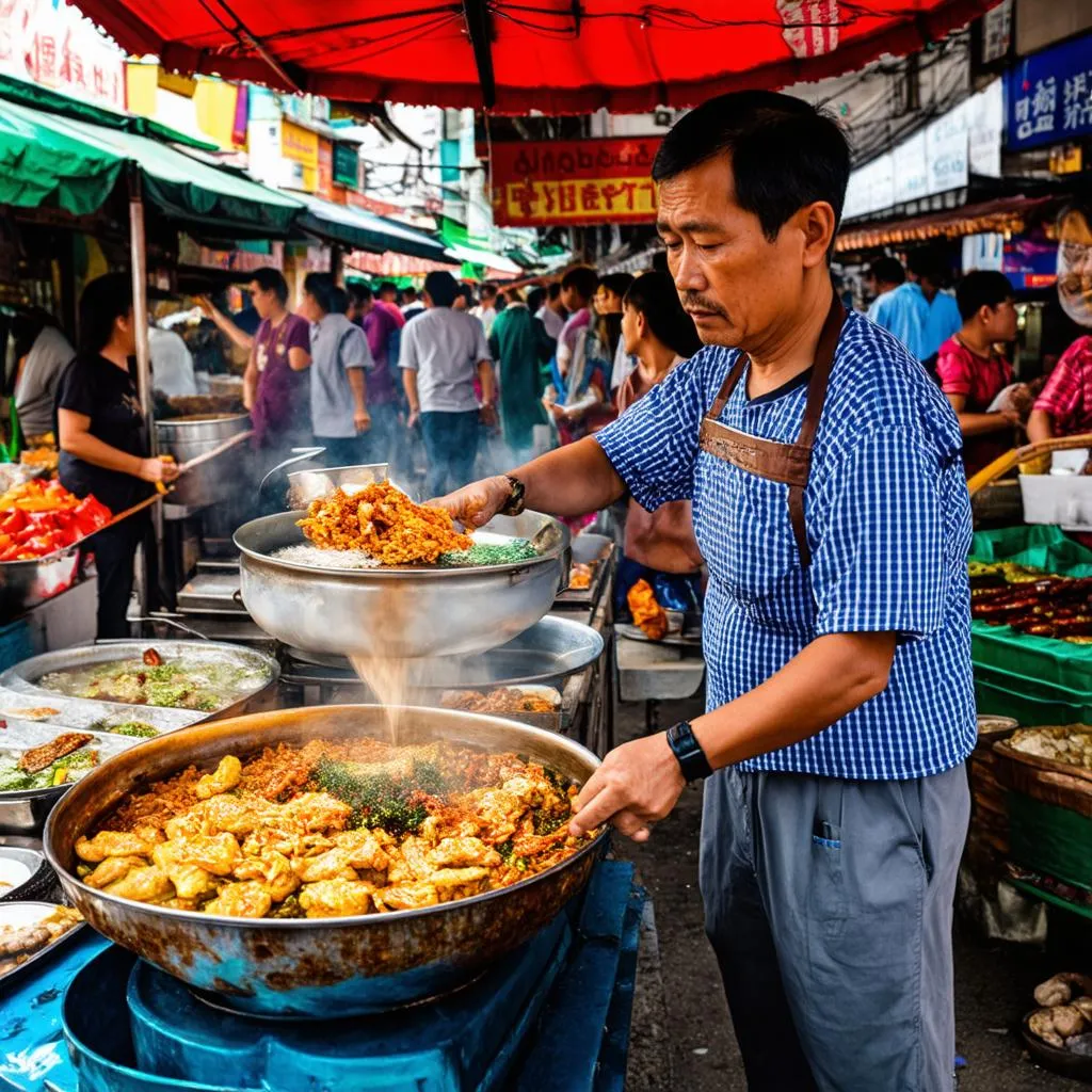 Street food vendor in Ho Chi Minh City