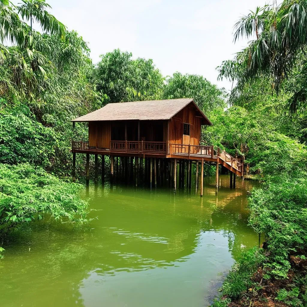 Traditional Vietnamese Stilt House