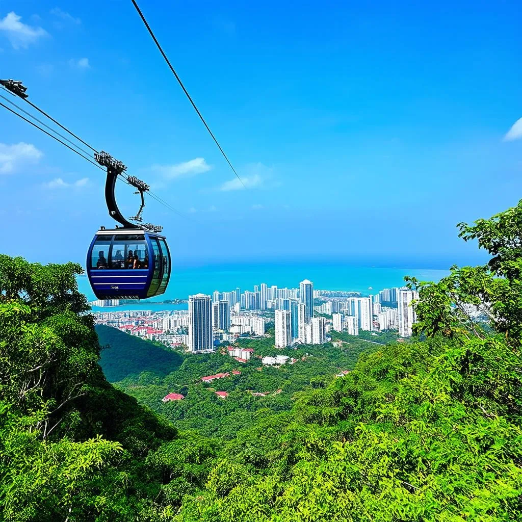 Cable car ride at Ho May Park, Vung Tau