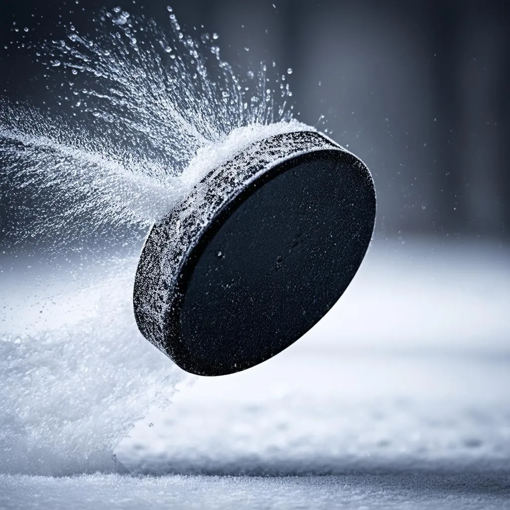 Flying Hockey Puck