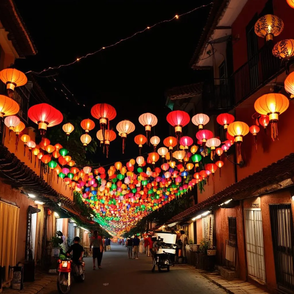 Lanterns at Night in Hoi An