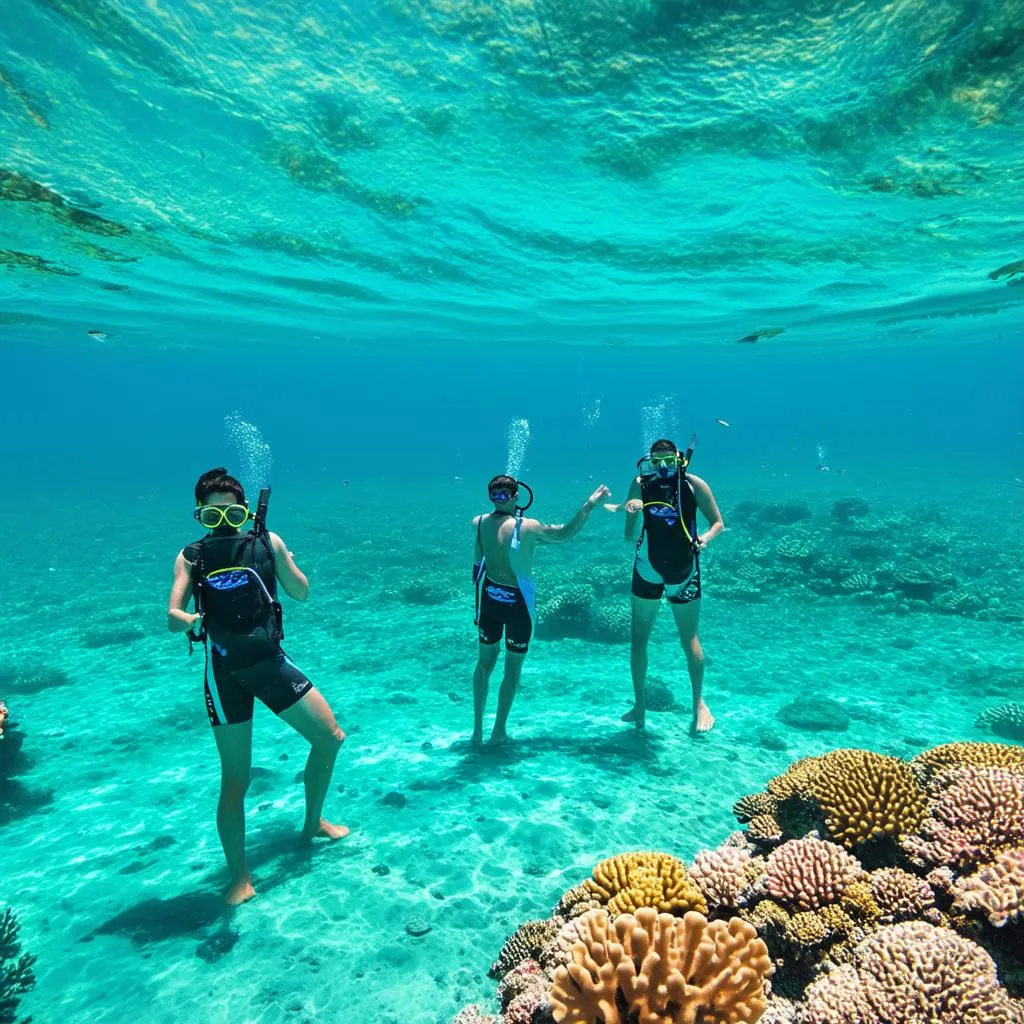 snorkeling in Hon Mun Island