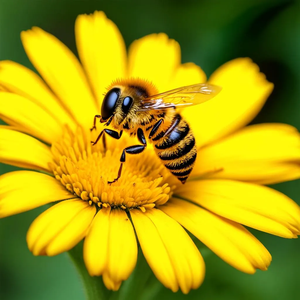 Honeybee on a Flower