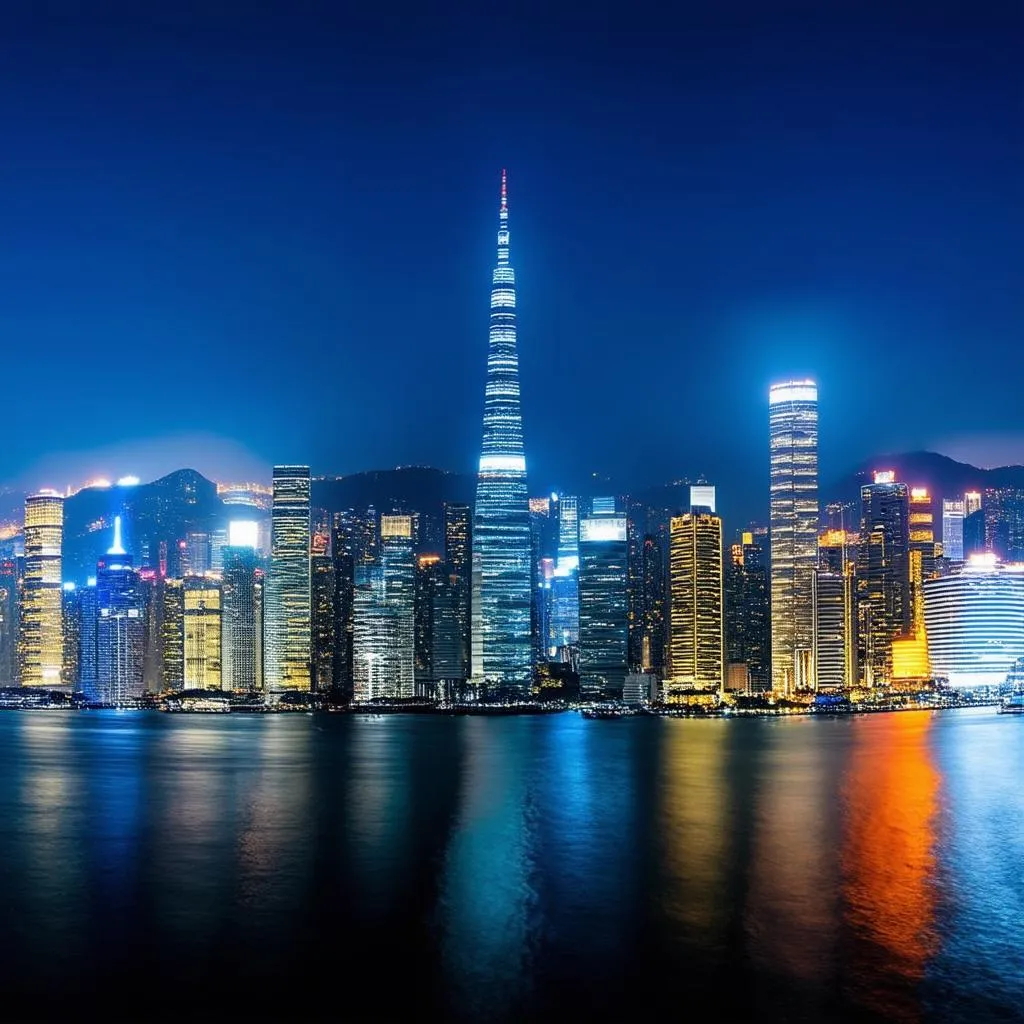 Hong Kong Skyline at Night