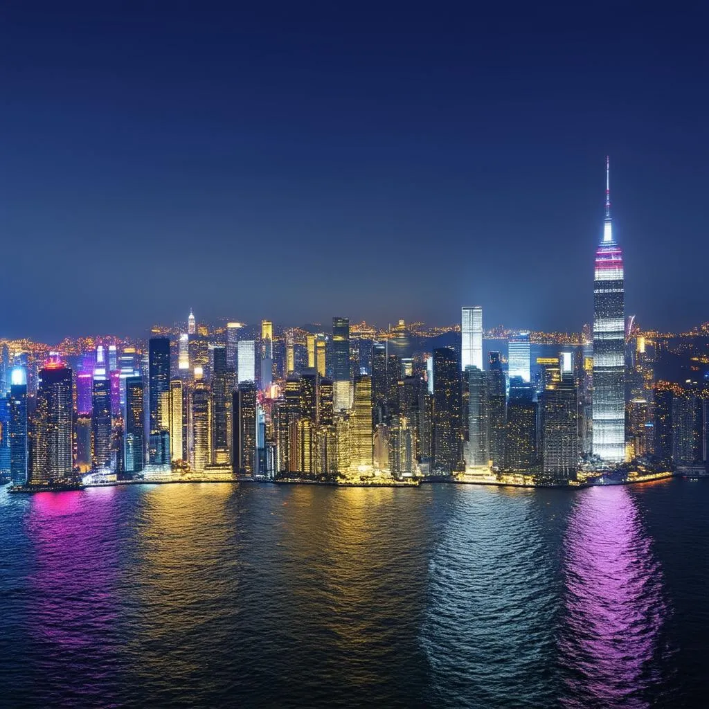 Hong Kong Skyline at Night