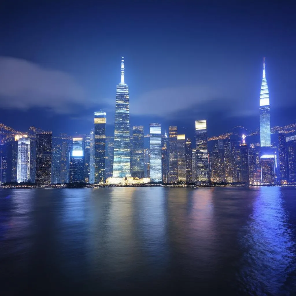 Hong Kong Skyline at Night